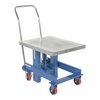 Vestil Ergo Manual Chrome Platform Table, Load Cap. 2000 lb., Overall Width: 24" DIE-2430-36-C